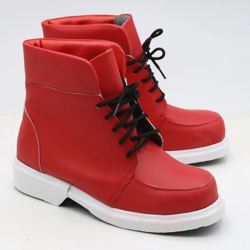 High Quality Midoriya Izuku Red Cosplay Shoes My Hero Boku no Academia Cos Boots