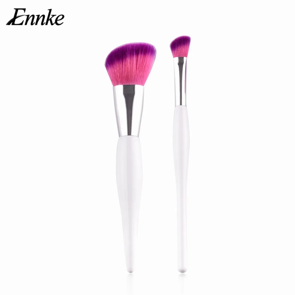Makeup Round Angle shadow Top Brush Set Foundation Powder Cheek Contour Blush Blusher Angled Flawless Face Cosmetic Tool | Красота и