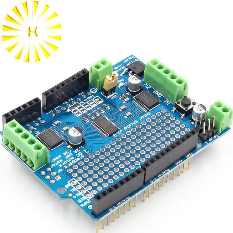 Стандартный IIC I2C TB6612 Mosfet шаговый двигатель PCA9685 ШИМ сервопривод щит V2 для Arduino