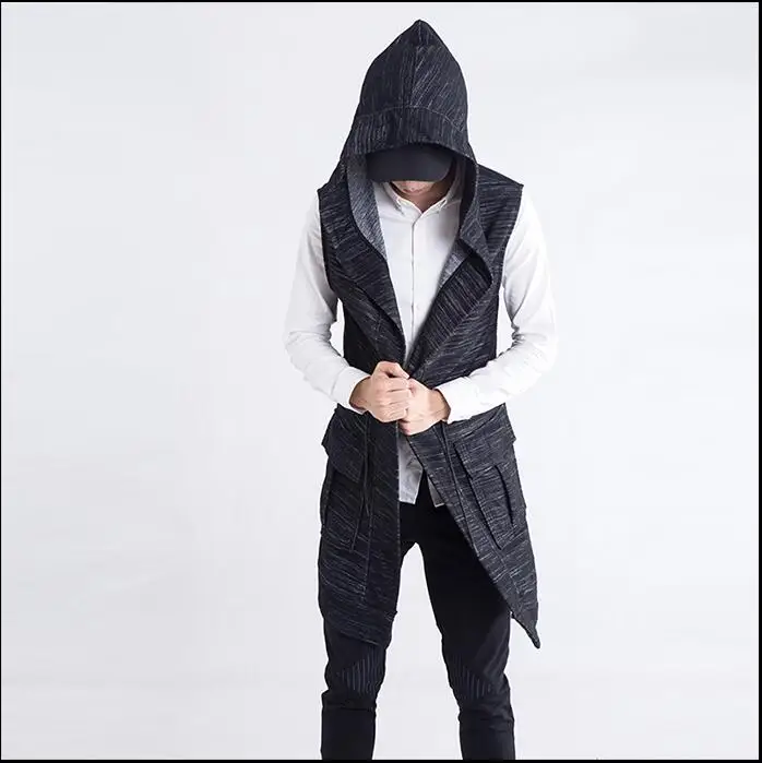 Hot Sale Men Windbreaker Mens Sleeveless Trench Coat Men Coat Casual ...