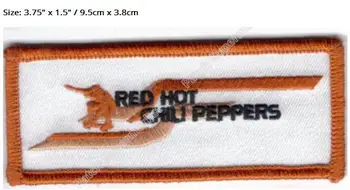 

3.75" CHILI PEPPERS Music Band EMBROIDERED Iron On Patch rockabilly LOGO TRANSFER MOTIF APPLIQUE Rock Punk Badge