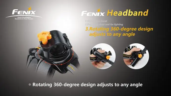 Fenix 18 22 мм фонарь с регулируемой эластичной повязкой на голову держателем