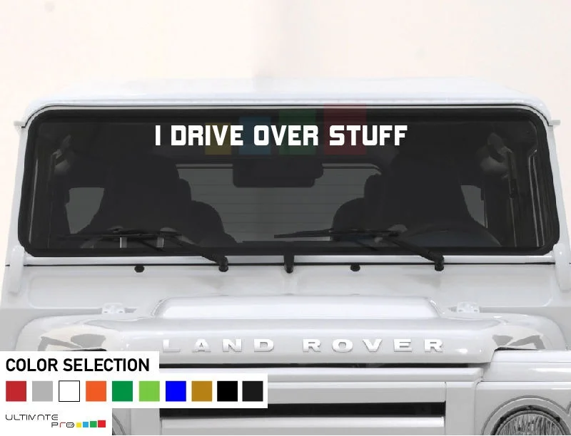 Наклейка на ветровое стекло FROND banner lift для Land Rover defender I DRIVE OVER Things 90