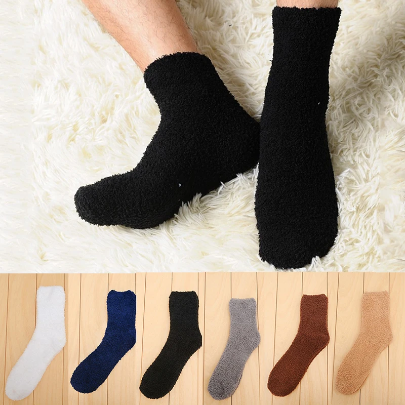 Extremely Cozy Cashmere Socks Women Men Winter Warm Sleep Bed Floor Home Fluffy