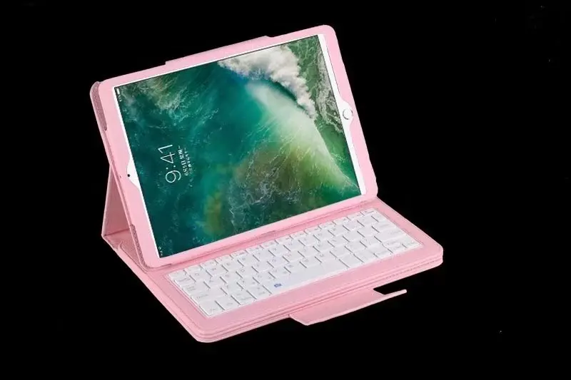Wireless Bluetooth Keyboard +pu Leather Cover Protective Smart Case For
