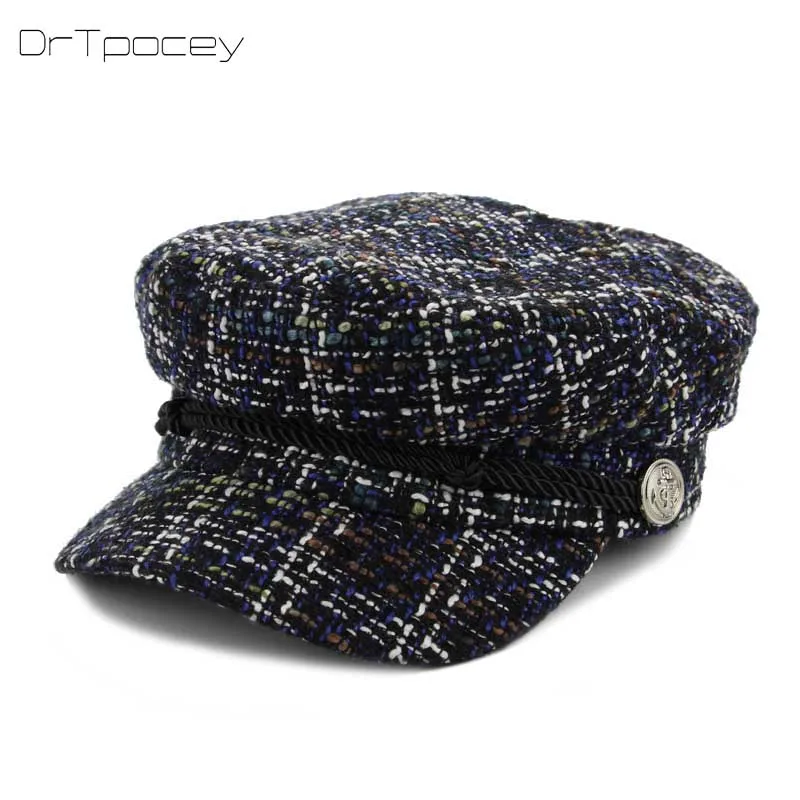 Autumn winter warm beret cap hat for women men beret hat fashion flat