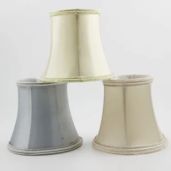 

DIA 12.5cm/ 4.92 inch Traditional Style Round Lampshade,Off White Color/Gray Color,Clip On