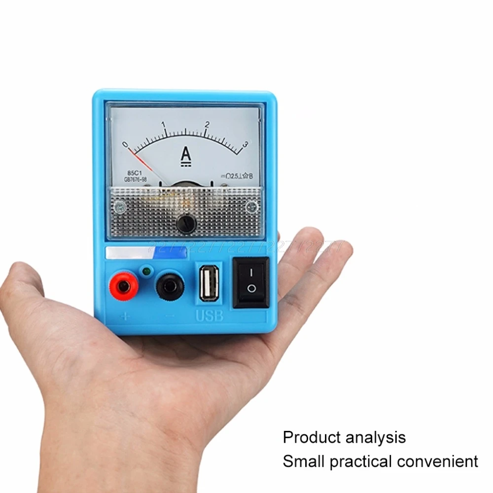 110 V-240 V DC источник питания Амперметр для ремонта мобильных телефонов 5V 3A Амперметр заряда батареи защита от короткого замыкания My09 19