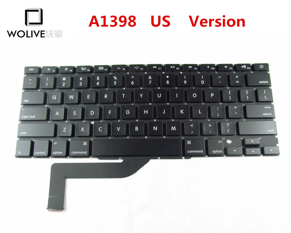 Genuine New US Keyboard A1398 For font b Macbook b font Pro Retina 15 2012 2015
