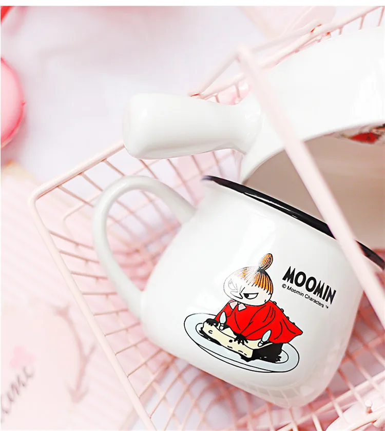 Розовый мультфильм Бегемот Moomin керамическая Большая объемная кружка Милая Фея Mumin норки чашки и кружки для воды Детский подарок