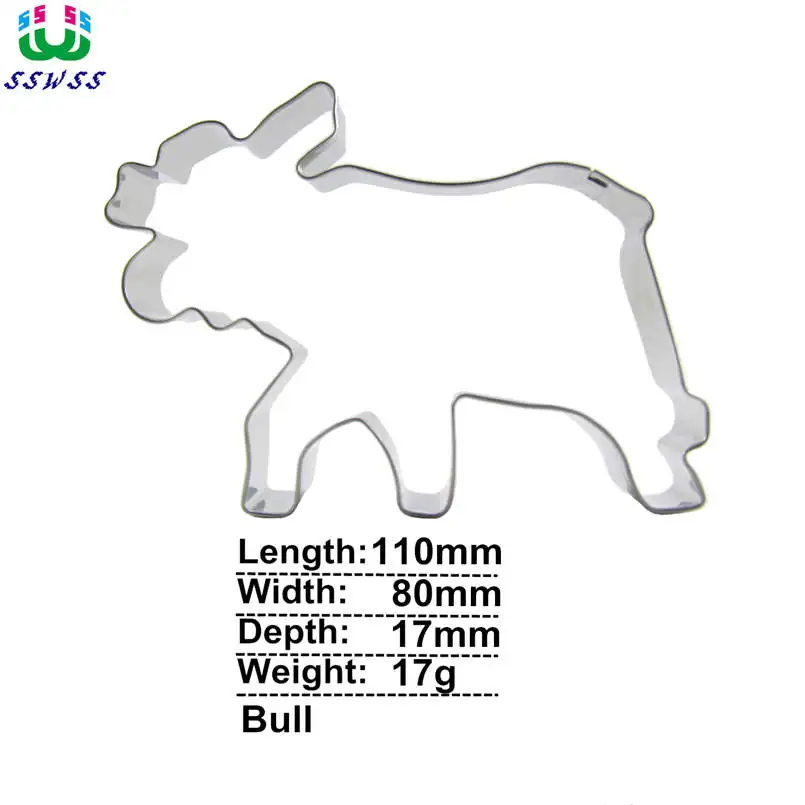 Золотой статуя быка Форма торт украшения помады инструменты, животных Графика Торт Печенье бисквитное формы для выпечки, прямые продажи