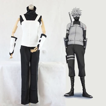 

Amime Naruto Shippuden Costume Naruto Hatake Kakashi Men's Anbu Cosplay clothes Costume Halloween Party Cosplay