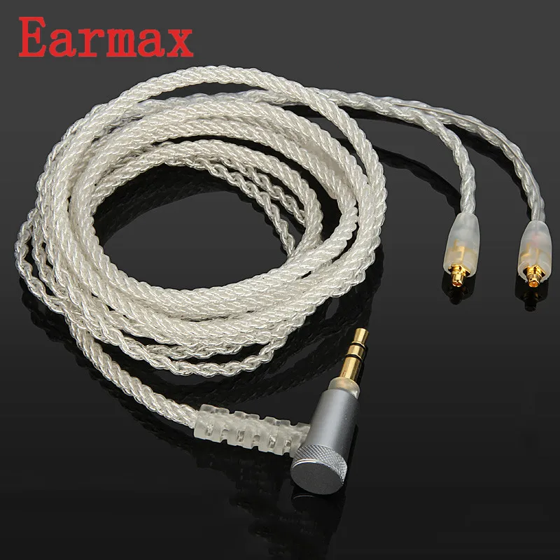Кабель для обновления наушников Earmax 3,5 мм до 2,5 мм провод для гарнитуры 6N бескислородная медь сменный для JBL J55/J55A/J88/J88A 1,2 м