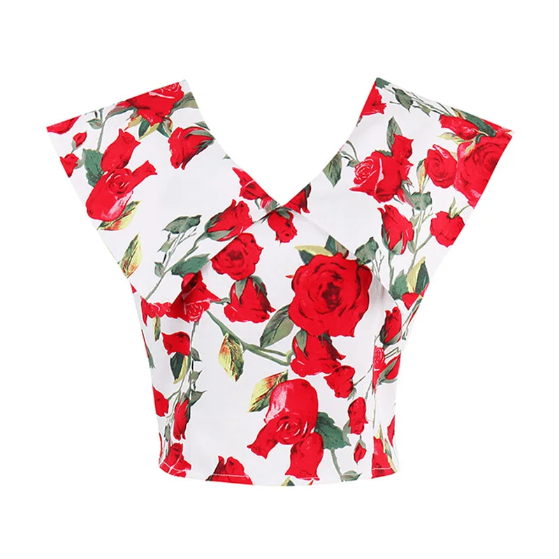 Plus Size 2017 New Style Red Fashion Girls Crop Top T Shirt Upper Outer