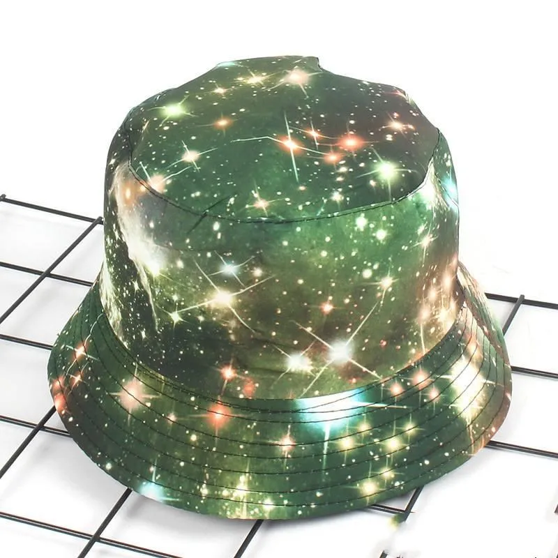 LDSLYJR хлопок Звездное небо печати Панама для рыбака шляпа уличная дорожная шляпа складная шляпы от солнца для мужчин и женщин 553