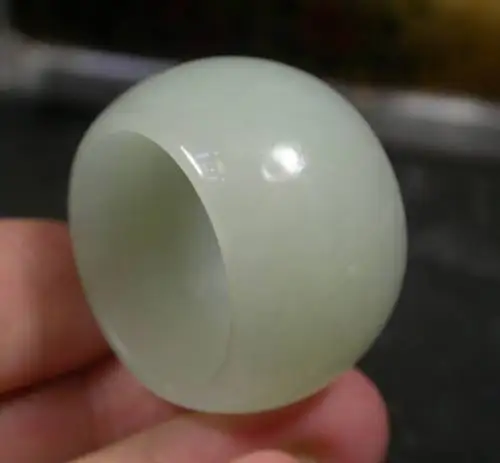 

FREE SHIPPING>>>@@ Certified 100% Natural Hetian Jade Ring