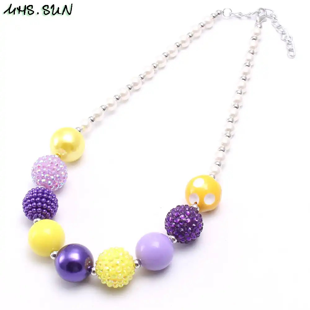 chunky bubblegum necklace