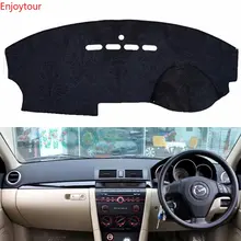 Фланель приборной панели крышки тире коврик в машину, на заказ, аксессуары для mazda 3 mazda3 BK 2003 2004 2005 2006 2007 2008 2009