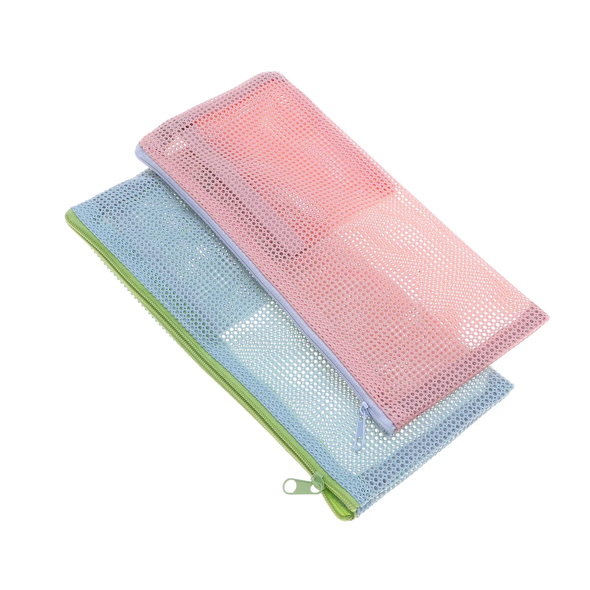 

2Pcs Portable Mesh Storage Bag Practical Toiletry Pouch Travel Cosmetic Bag Makeup Organizer For Home Travel Outdoors
