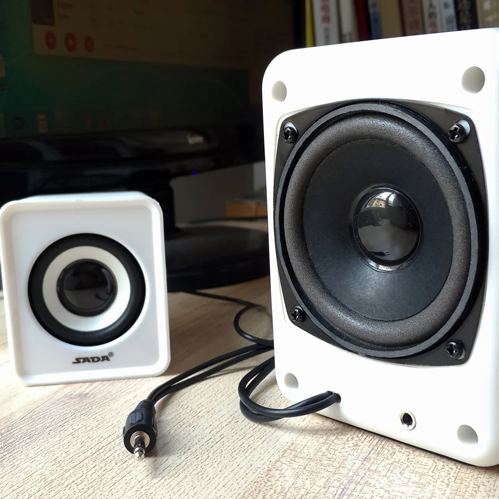 Сада Марка Mini W ired Портативный сочетание динамик колонки диктор компьютера 2.1 USB