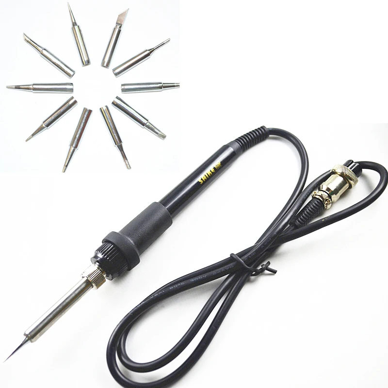 Free shipping Saike brand new Electric Solder Iron Handle +11pcs Solder