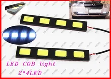 Одна пара 24 Вт мощность 4led DRL холодные белые противотуманные фары назад дневного света 100% E4 водонепроницаемый XH-4 бесплатная доставка JJJ
