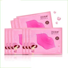 50 шт./лот губ маска коллаген кристалл против старения Мембрана влаги Сущность губ маска