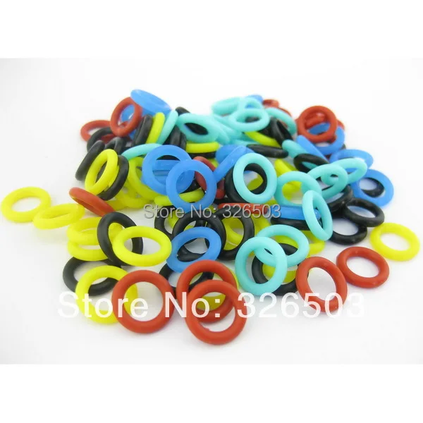 

200PCS Silicone Tattoo O-rings For Machine Gun Springs Supply - Mix Colors ORI03-200