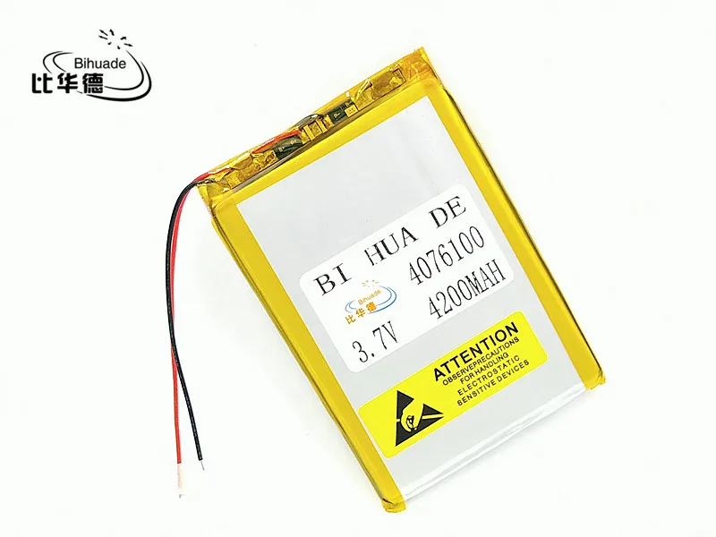 1 шт./лот 3 7 V литий полимерный аккумулятор 0476100 4076100 4200MAH мобильный планшетный ПК