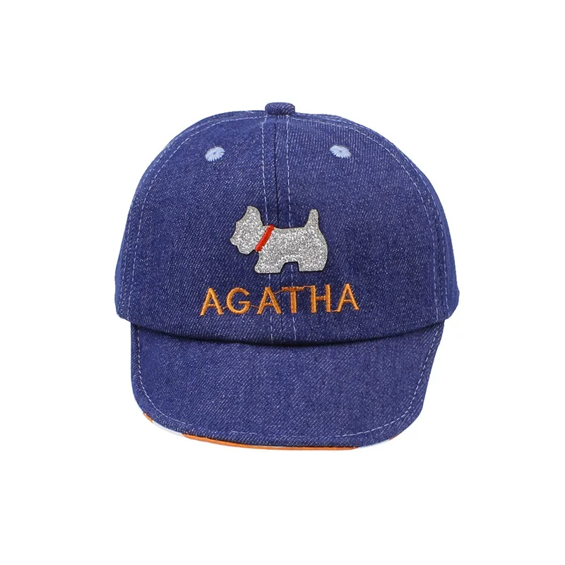 Cartoon Dog Baby Cap Cowboy Fashion Baby Boys Cap Cotton Denim Infant Hat Spring Toddler Sun Cap For Girls Baby Boys Clothing (3)