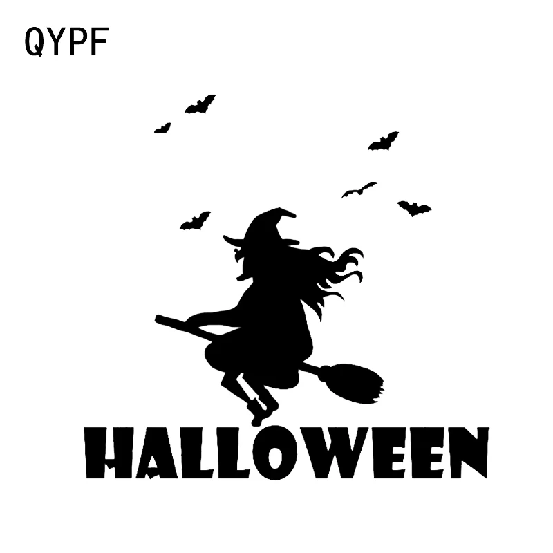 QYPF 12 7*12 1 крутой ведьма Декор автомобиля стикер винил персонализированные силуэт