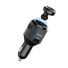 3 in 1 Multi-Functional Car Charger with Wireless Hands Free Bluetooth Earbud Earphone Headset Air Purifier Oxygen Smart Phone