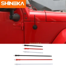 SHINEKA Antenne per Jeep Wrangler Accessori JL JK 2018-2007 17 centimetri 33 centimetri Universial di Ricambio In Metallo Radio Antenna per Wrangler