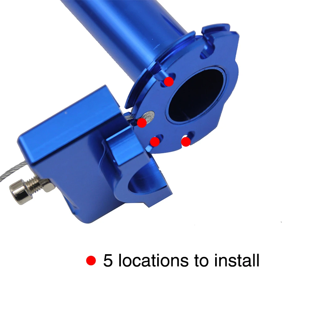 ZSDTRP Мотокросс CNC алюминиевая ручка дроссельной заслонки+ кабель дроссельной заслонки 22 мм Быстрый Твистер Мотоцикл модифицированные запасные части