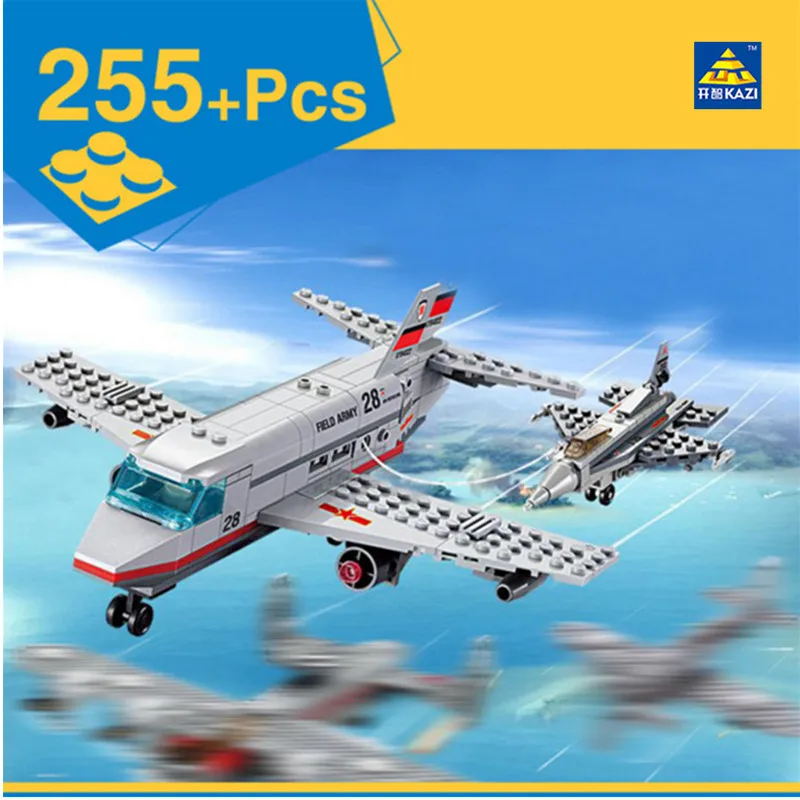 

Russia Tanker Airplane Fighter Kazi 84022 Building Block Sets 255pcs Educational Jigsaw DIY Construction Bricks Toys For Kids