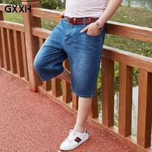 Летние тонкие джинсы мужские джинсовые шорты модные повседневные мужские шорты высококачественные мужские джинсы большого размера шорты размер 30-42 44 46 48