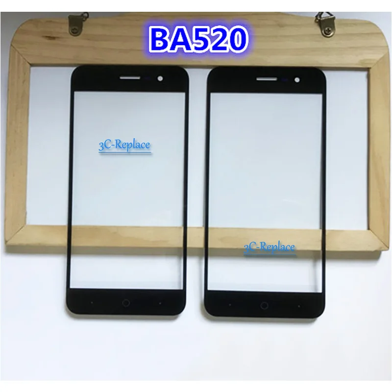 

Black 5.0 inch For ZTE Blade A520 BA520 Front Outer Glass Lens Repair Touch Screen Outer Glass ( No cable )