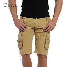 OEAK мужские камуфляжные шорты-Карго повседневные шорты летние мешковатые с карманами на молнии брюки уличная одежда бермуды Masculina
