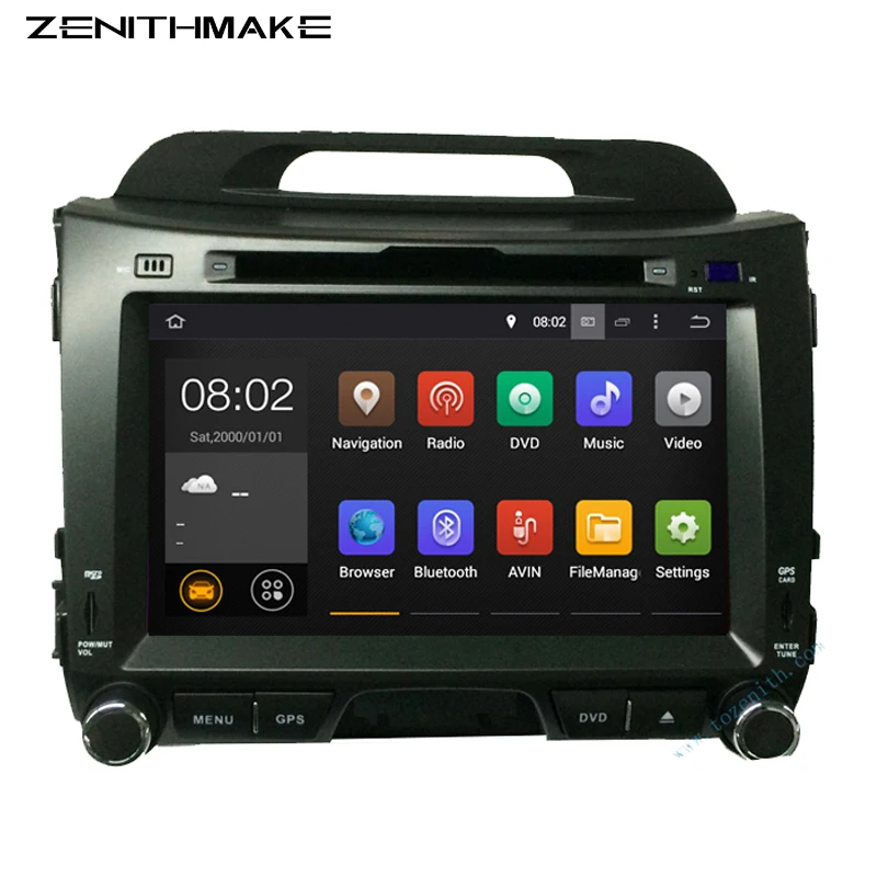  Free shipping Android Quad core 8 inch KIA Sportage Car DVD radio navigation 2 din kia sportager navitel wifi odb2 