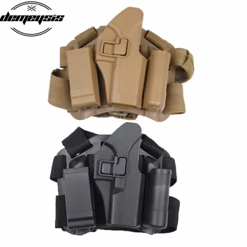 

Tactical Drop Leg Thigh Rig Holster with Magazine Torch Pouch for Fits for GLOCK 17 19 22 23 31 32 Holster