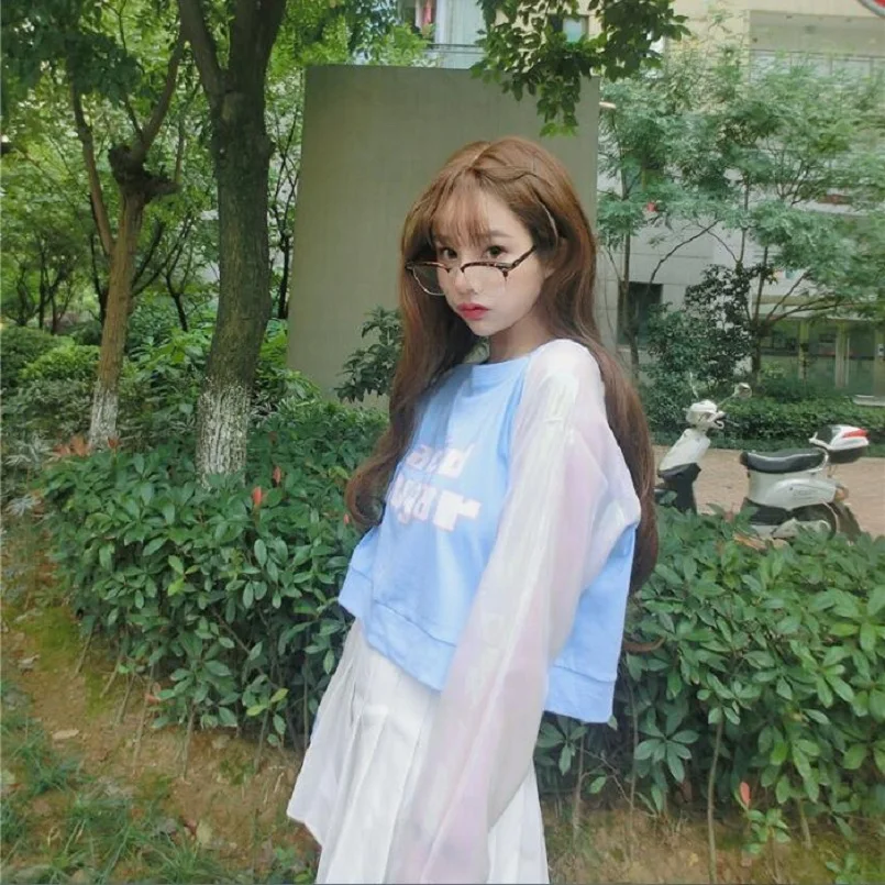 2019 Женская Корейская короткая укороченная футболка Ulzzang Harajuku School Dream женские