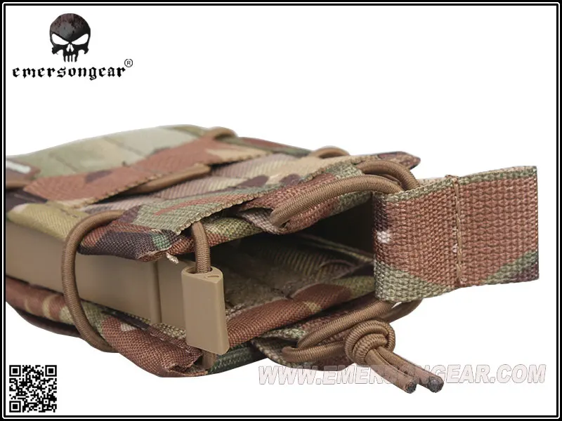 Сумка для магазина Emersongear с одним блоком военная утилита Molle EM6345 M4/M14/AK/G3/G36|single magazine