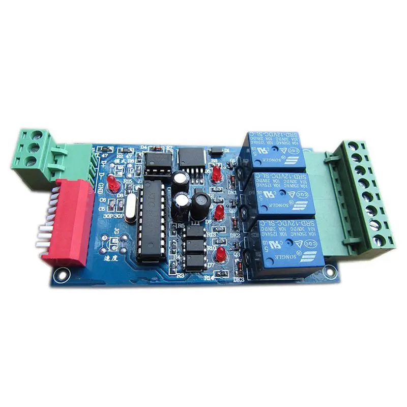 

3 Channel 5A DMX512 Controlled Relay Switch Kit DIY Converter DMX Dimmer Relay