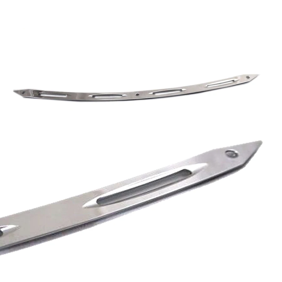 

Chrome Edge Cut Slotted Batwing Fairing WINDSHIELD TRIM For Harley Electra Street Tri Glide Touring 1996-2013