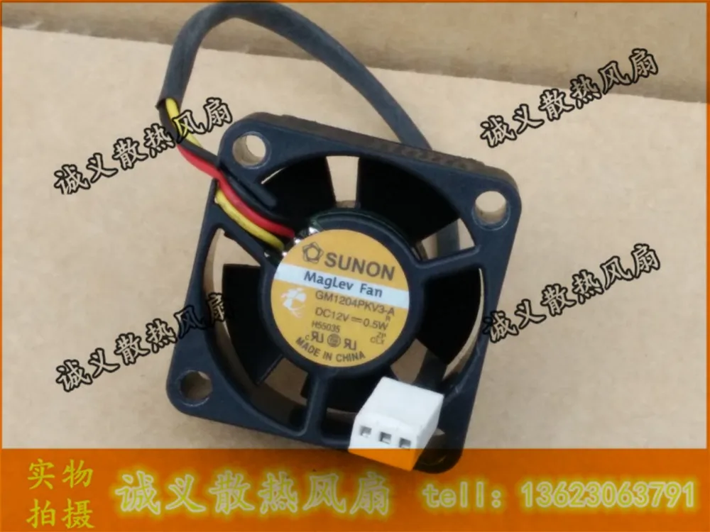 

Free Shipping Original Sunon GM1204PKV3-A DC 12V 0.5W 3Wire server inverter axial Cooling Fans