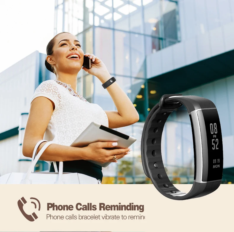 

Zeblaze Zeband Plus Fitness Tracker Smart Bracelet Sport Pedometer Wristband Heart Rate Sleep Monitor IP67 Waterproof WristBands