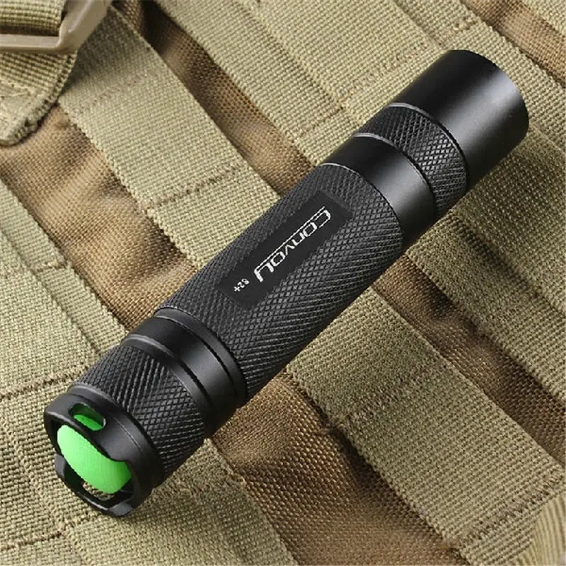 Светодиодный фонарь Convoy S2 + из алюминиевого сплава черный 2 7135x6 3/5 режимов EDC