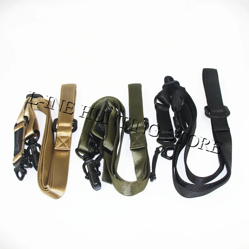 

Black/Green/Tan Tactical 2 Point Rifle Sling System Strap Adjustable Hunting Airsoft Gun Sling Outdoor Protective Safety Strap