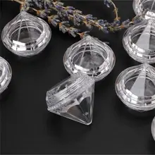 10 шт./лот 5 г мини Косметические пустые портативные многоразовые бутылки банка горшок крем с алмазными частицами коробка Тени для век контейнер для макияжа и крема для лица