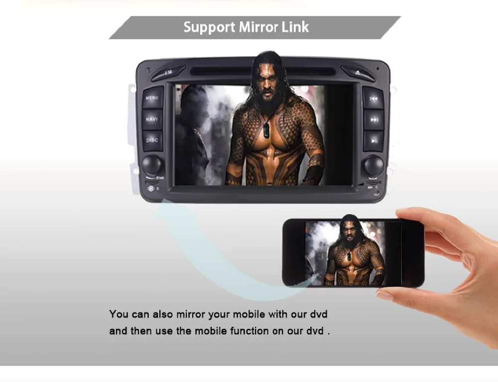 Top In Stock 7"Android 9.0 Car DVD Player For Mercedes Benz CLK W209 W203 W463 W208 Wifi 3G GPS Bluetooth Radio Stereo audio media 14
